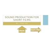 Sound  Production for Short Films
