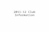 2011-12 Club Information