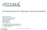 A Framework for Testing in Scrum Projects