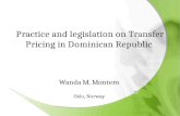 Practice  and legislation on Transfer Pricing in Dominican  Republic