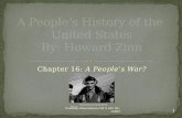 A People’s History of the  United States By: Howard Zinn