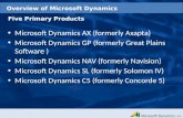 Overview of Microsoft Dynamics