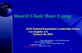Board Chair Boot Camp