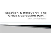 Reaction & Recovery:  The Great Depression Part II