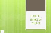 CRCT  BINGO 2013