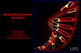 Scientific Evidence for God? March 8, 2013 Allen  Hainline Reasonable Faith UTD
