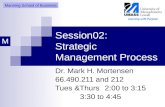 Session02: Strategic Management Process