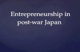 Entrepreneurship in             post-war Japan
