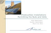 Photovoltaic Installations  Permitting the Nuts and Volts