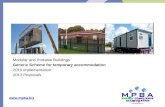 Modular  and Portable Buildings Generic  Scheme for  temporary accommodation 2010 Implementation 2013 Proposals