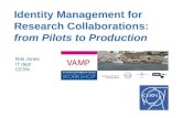 Identity  Management for Research  Collaborations:  from Pilots to Production