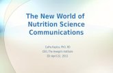 The New World of  Nutrition Science Communications