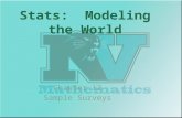 Stats:  Modeling the World