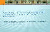 Analysis of diesel engine  combustion  using  imaging and blind  source  separation
