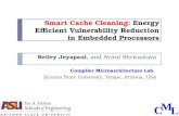 Smart Cache Cleaning : Energy Efficient Vulnerability Reduction  in Embedded Processors