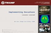 Implementing  Docushare