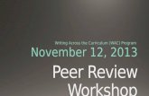 Peer Review Workshop