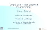 Umple and Model-Oriented Programming: A Short Tutorial