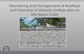 Monitoring and Management of Rooftops and Overview of Historic rooftop sites on the Space Coast