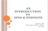 An Introduction  to  spss  & endnote