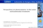 Perspectives on  photocatalysis   to the water and wastewater treatment