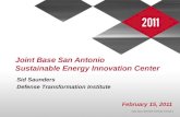 Joint Base San Antonio  Sustainable Energy Innovation Center