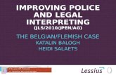 Improving police and legal interpreting ( JLS/2010/JPEN/AG)