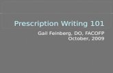 Prescription Writing 101