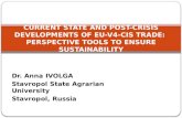 CURRENT STATE AND POST-CRISIS DEVELOPMENTS OF  EU-V4-CIS  TRADE:  PERSPECTIVE TOOLS TO ENSURE SUSTAINABILITY