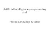 Artificial  Intelligence programming and  Prolog Language Tutorial