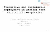 Productive and sustainable employment in Africa: from structural perspective