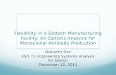 Flexibility in a Biotech Manufacturing Facility: An Options Analysis for Monoclonal Antibody Production