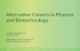 Alternative Careers in  Pharma and Biotechnology