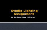 Studio Lighting  A ssignment