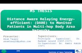 MS THESIS Distance Aware Relaying Energy-efficient: (DARE) to Monitor Patients in Multi-hop Body Area Networks