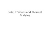 Total R-Values and Thermal Bridging
