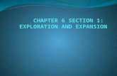 CHAPTER 6 SECTION 1:  EXPLORATION AND EXPANSION