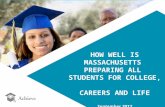 HOW WELL IS MASSACHUSETTS  PREPARING ALL  STUDENTS FOR COLLEGE,  CAREERS AND LIFE September 2012