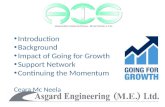 Introduction Background Impact of Going for Growth Support Network Continuing the Momentum Ceara Mc Neela