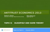 Topic 8:Oligopoly and game theory