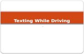 Texting While Driving -