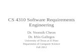 CS 4310 Software Requirements Engineering