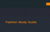 Fashion  Study Guide