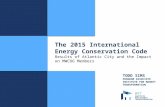 The 2015 International Energy Conservation Code Results of Atlantic City and the Impact on MWCOG Members