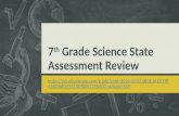 7 th  Grade Science State Assessment Review