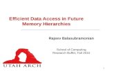 Efficient Data Access in Future Memory Hierarchies