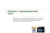 ENERGY CONSERVATION TIPS