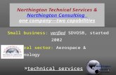 Northington Technical Services & Northington  Consulting  one company—two capabilities