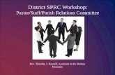 District SPRC Workshop: Pastor/Staff/Parish Relations Committee