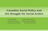Canadian Social Policy and the Struggle for Social Justice